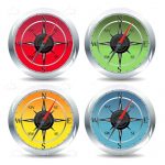 Colourful Compass Icons 4 Pack
